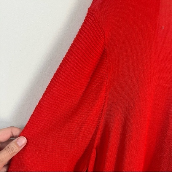 Chico’s High Low Hem Ribbed Cotton Blend Cardigan - Picture 11 of 13